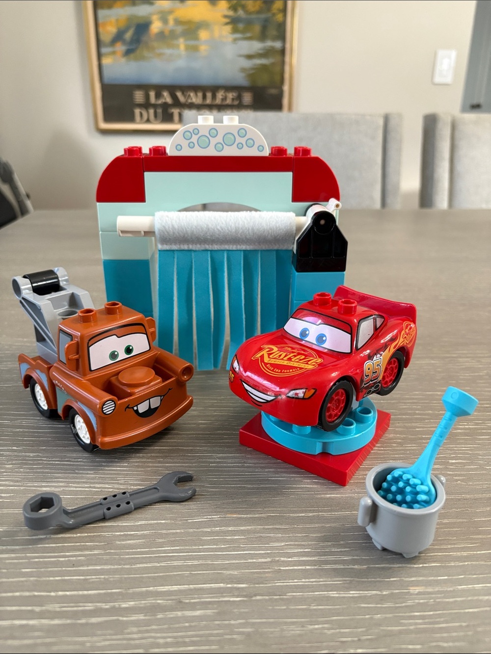 Lego Duplo Lightning McQueen & Tow Mater car wash